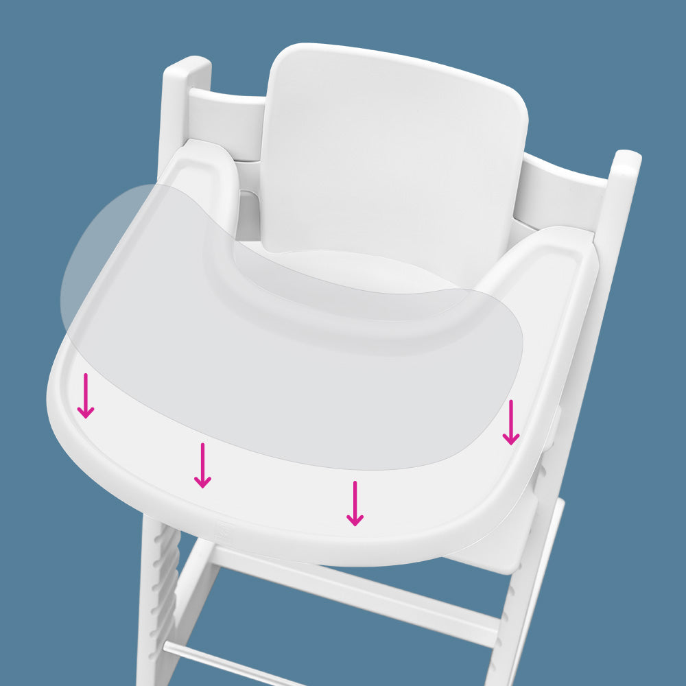 suction sticker to solve suction problems on stokke tripp trap tray