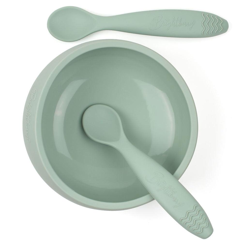 Silicone Suction Bowls with 2-in-1 Self-Feeding Spoons – Brightberry