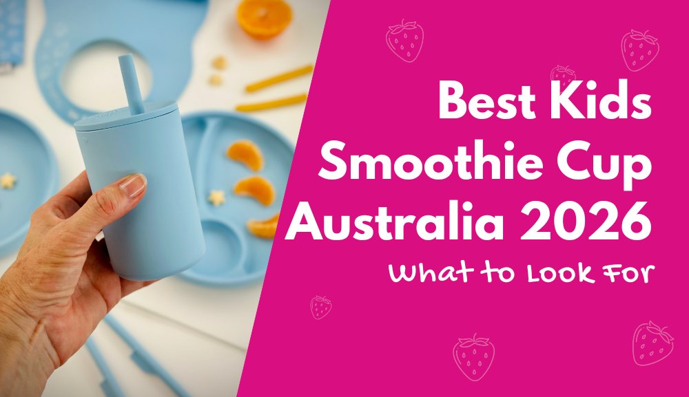 Best kids smoothie cup Australia 2026 — Brightberry silicone smoothie cup for toddlers