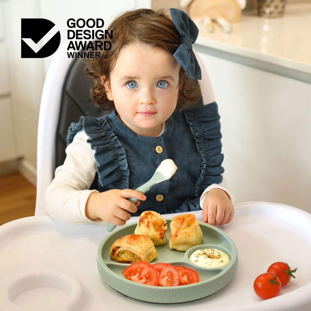 All-In-One Suction Cup Bowl Children Anti-Fall Bowl Baby Silicone Dishes Dining Plate Bowl Tableware Spoon Food Dinnerware