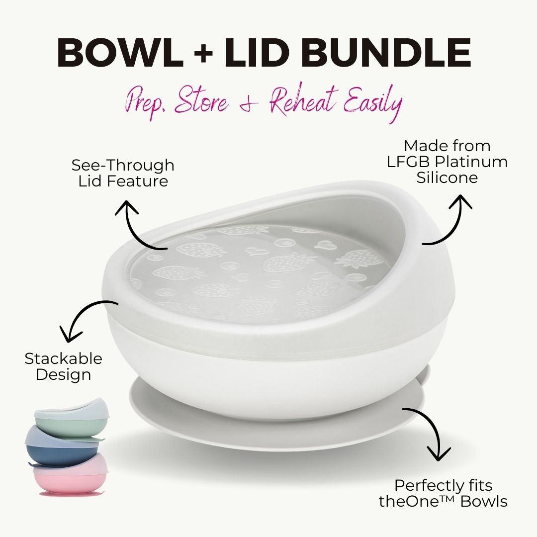 Silicone Suction Bowl with Lid Bundle