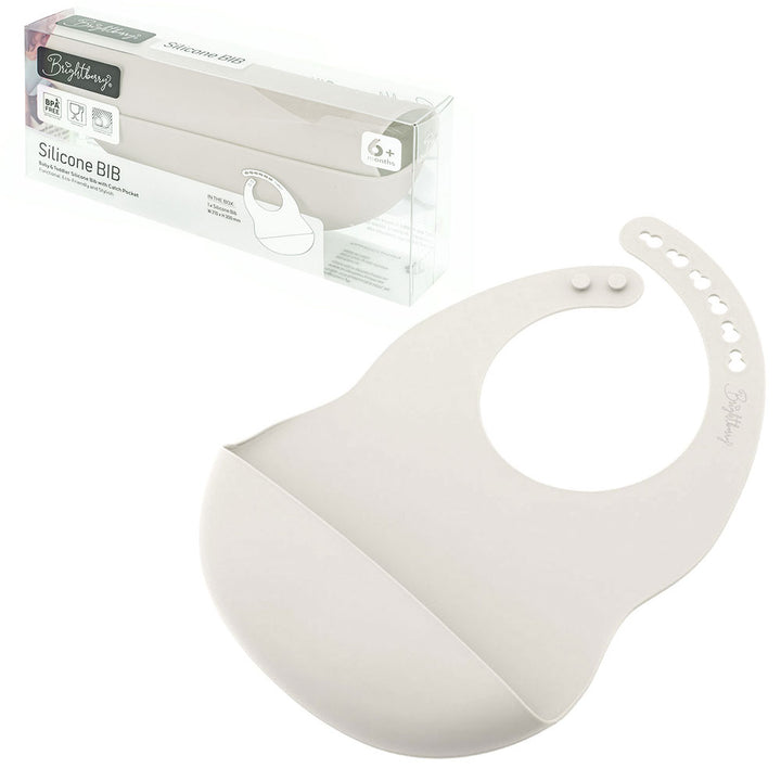 Baby Silicone Bib - Sand