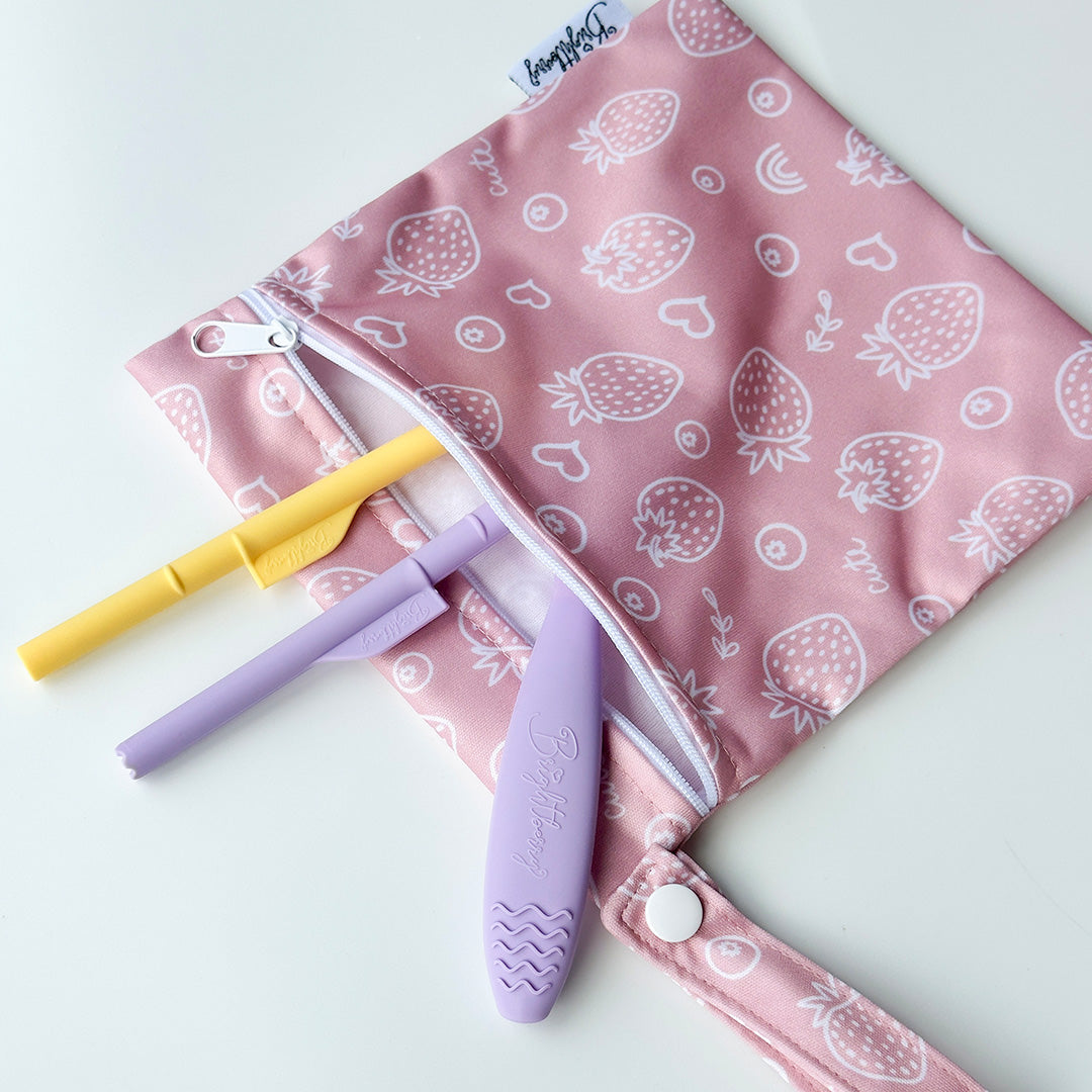 Small Waterproof Storage Bag for Kids' Cutlery & Cups