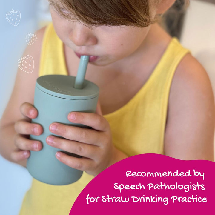 Kids Smoothie Cup with Straw & Secure Lid