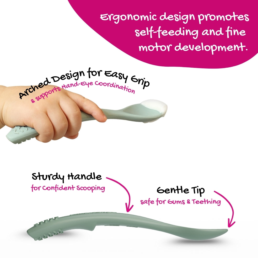 Silicone Suction Bowl Set with Two Spoons