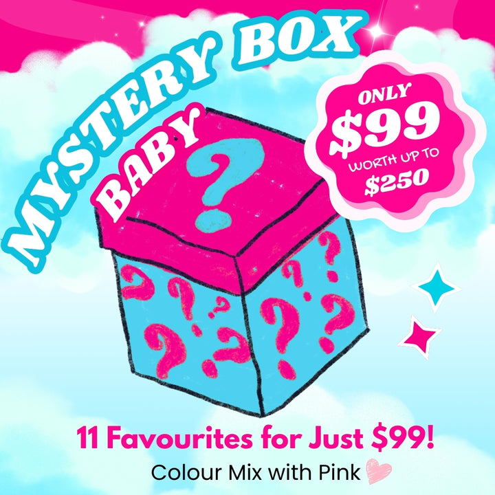 Brightberry Baby Mystery Box with pink colour mix, 11 surprise feeding favourites for $99, worth up to $250