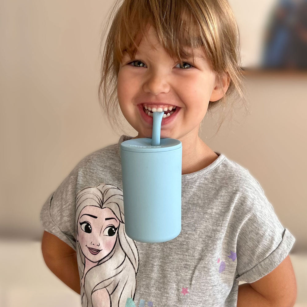 Girl with smoothie cup Free Smoothie Cups this Boxing Day Sale