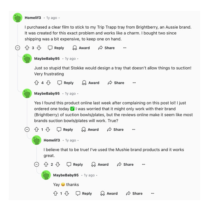 Suction Sticker for Stokke Tripp Trapp Tray