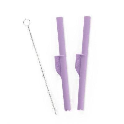 Wholesale Silicone Cups With Straws Lilac