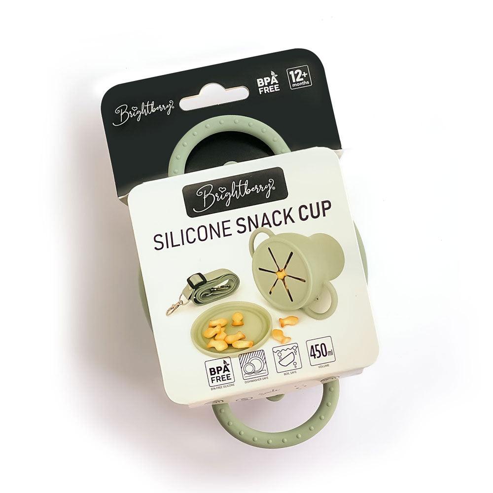 Collapsible Silicone Snack Cup - Sage